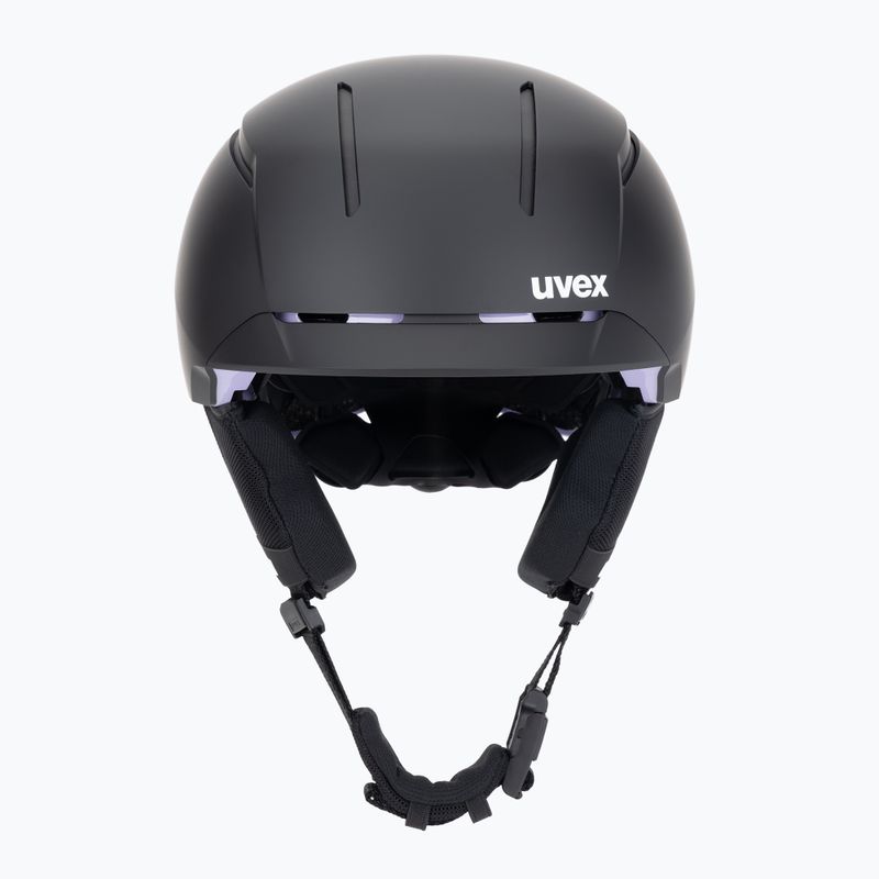Lyžařská helma UVEX Levitate MIPS black/lavender matt 2