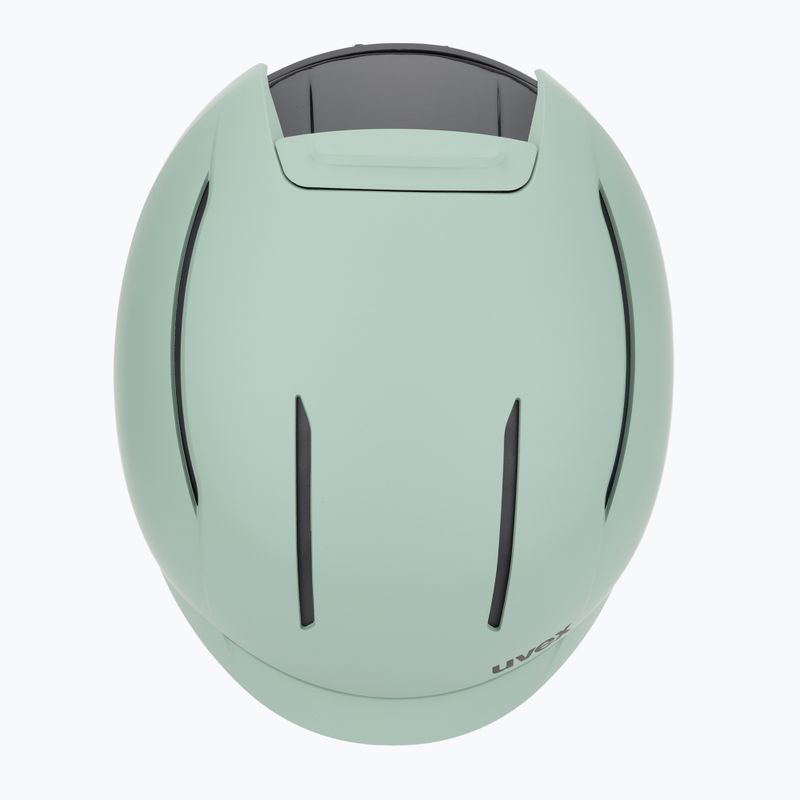 Lyžařská helma UVEX Levitate MIPS oxid green/black matt 6