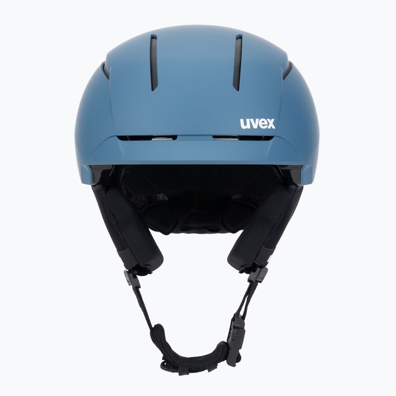 Lyžařská helma UVEX Levitate MIPS stone blue/black matt 2