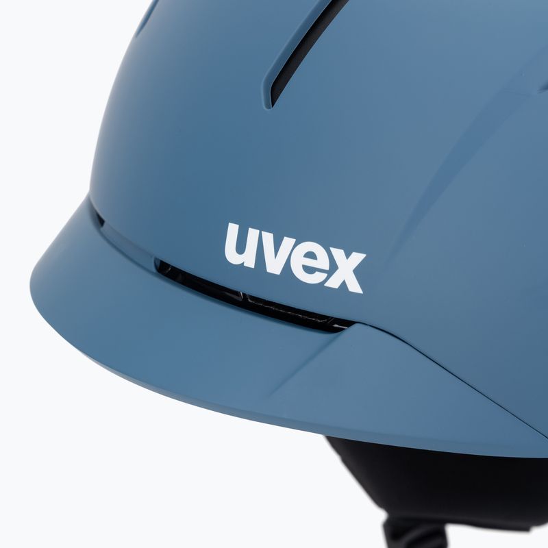 Lyžařská helma UVEX Levitate MIPS stone blue/black matt 8