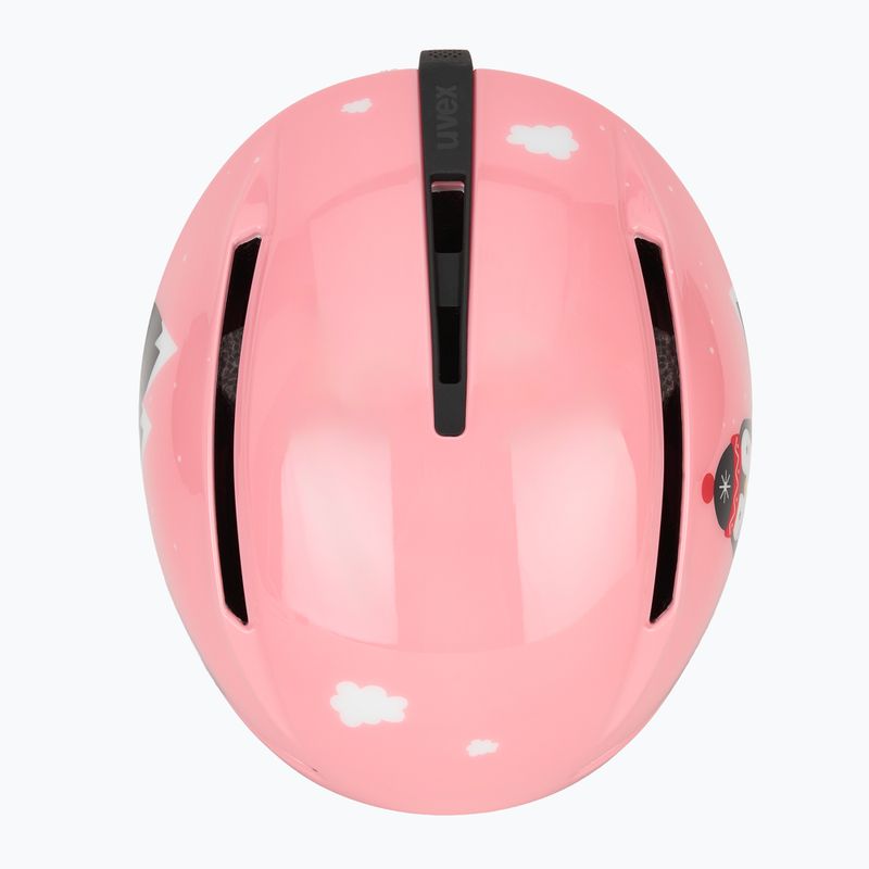Dětská  lyžařská helma  UVEX Viti Set + gogle Speedy Pro pink penguin/lasergold lite 6