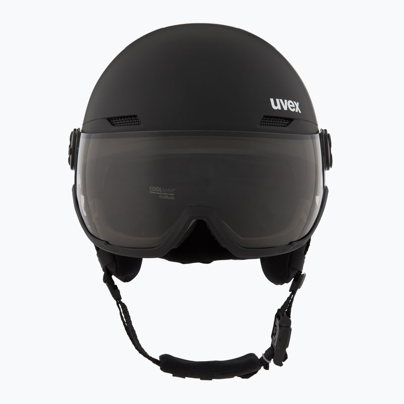Lyžařská helma UVEX Wanted Visor Pro V black matte 2