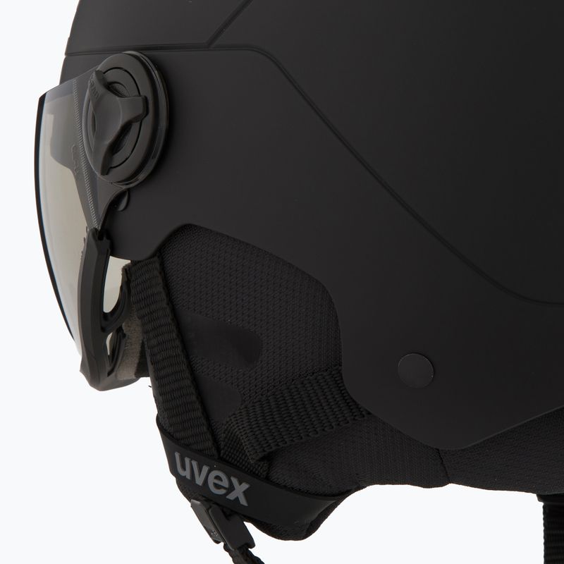 Lyžařská helma UVEX Wanted Visor Pro V black matte 8