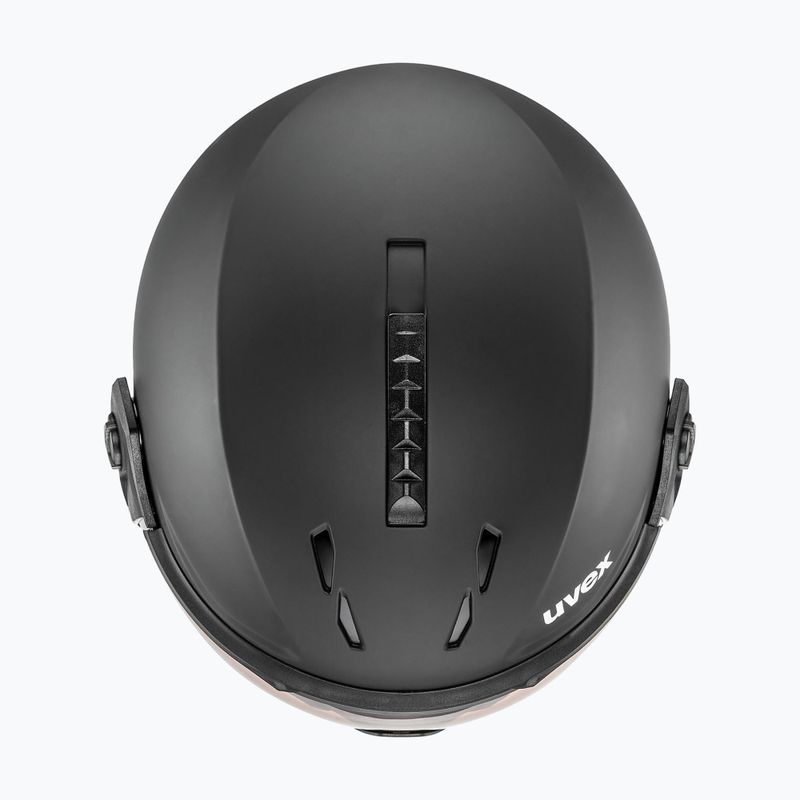 Lyžařská helma UVEX Wanted Visor Pro V black matte 2