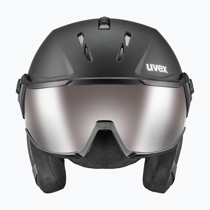 Lyžařská helma UVEX Wanted Visor Pro V black matte 3