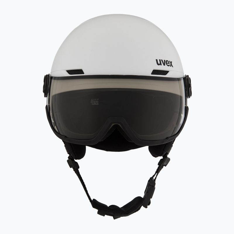 Lyžařská helma UVEX Wanted Visor Pro V white matt 2