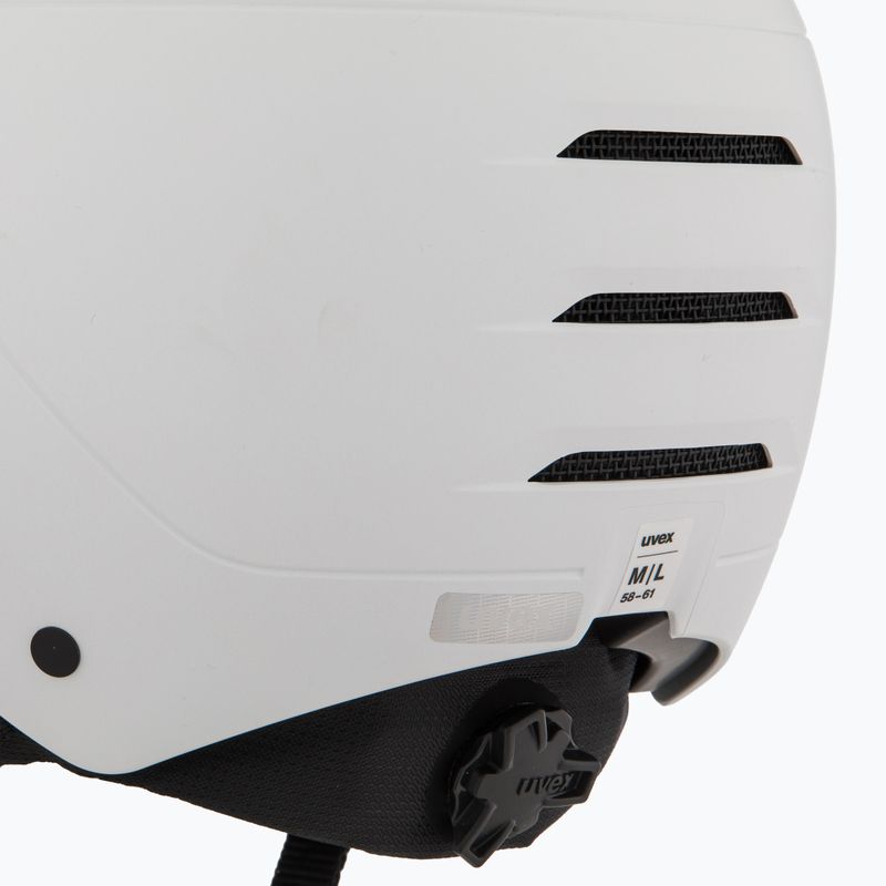 Lyžařská helma UVEX Wanted Visor Pro V white matt 7