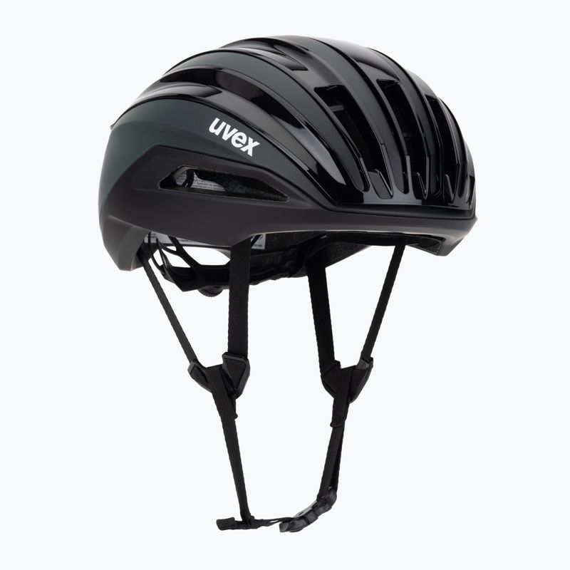 Cyklistická přilba UVEX Surge Aero MIPS black/sage green matt