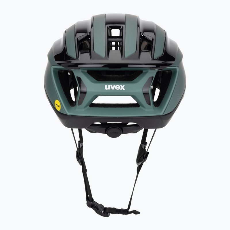 Cyklistická přilba UVEX Surge Aero MIPS black/sage green matt 4