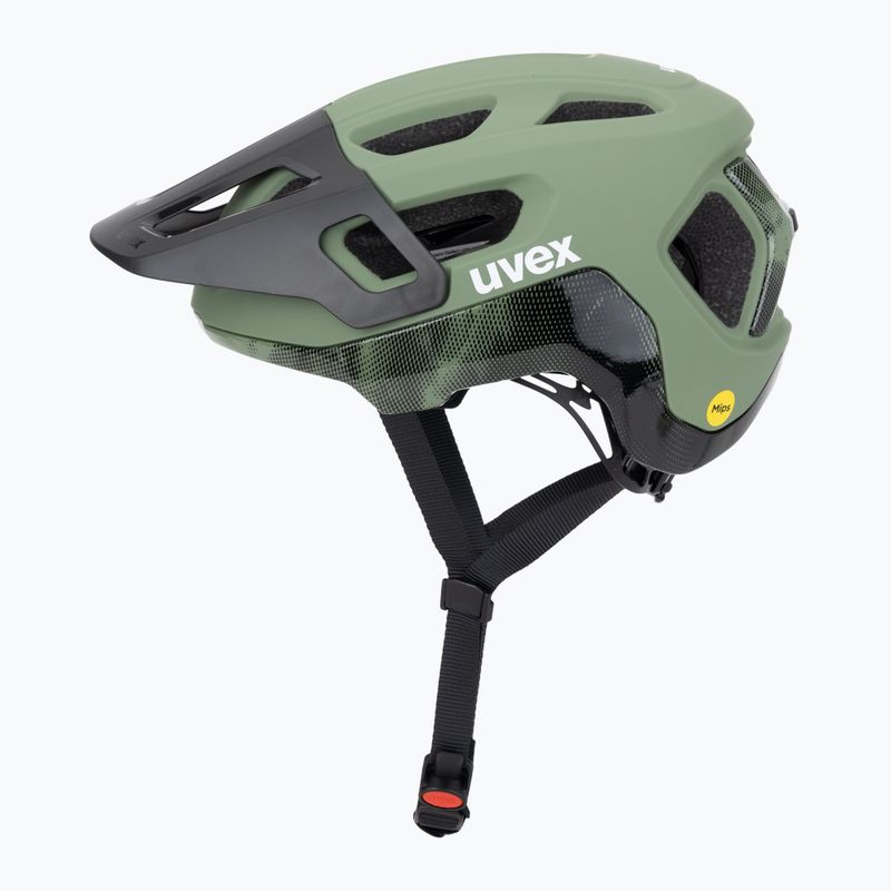 Cyklistická přilba UVEX React MIPS moss green/black matt 3