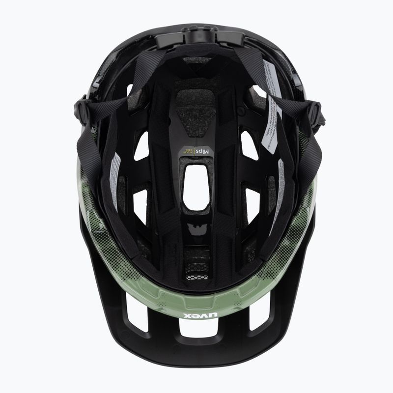 Cyklistická přilba UVEX React MIPS moss green/black matt 5