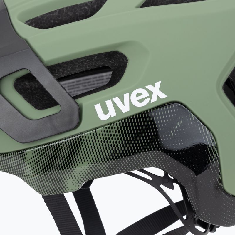 Cyklistická přilba UVEX React MIPS moss green/black matt 7