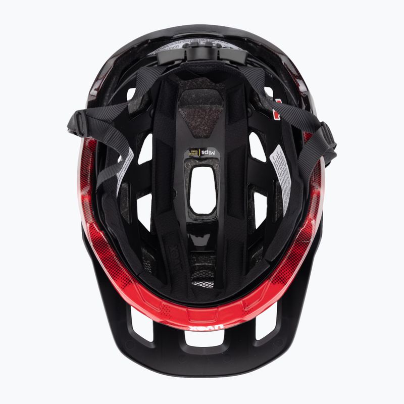 Cyklistická přilba UVEX React MIPS black/ruby red matt 5