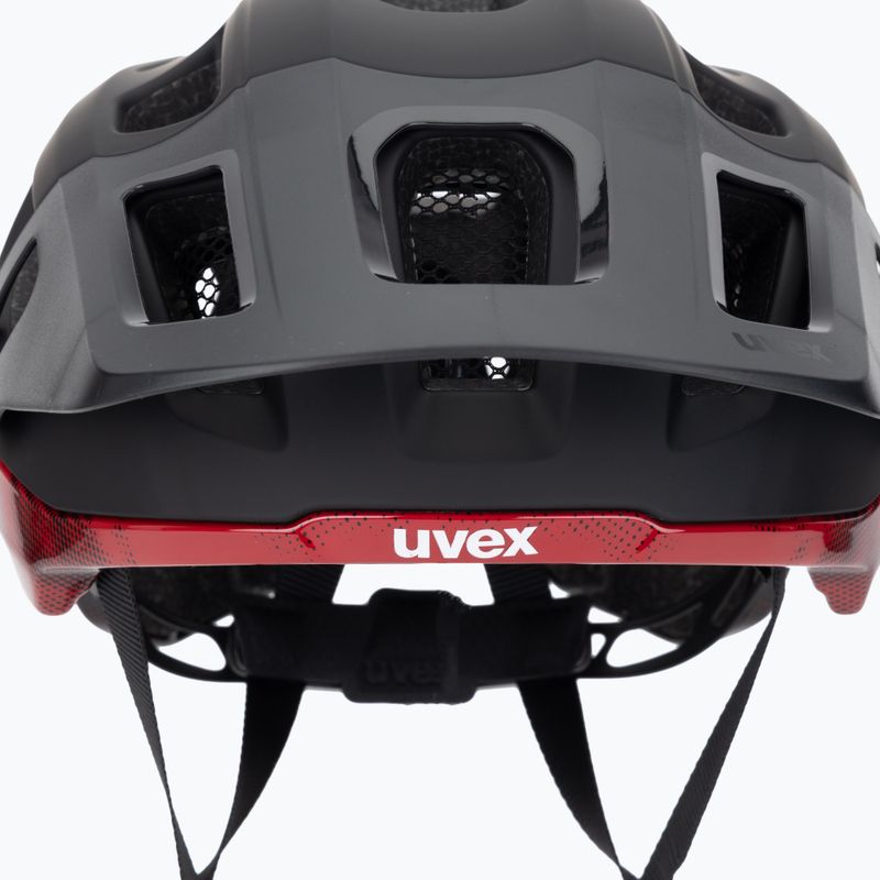 Cyklistická přilba UVEX React MIPS black/ruby red matt 7