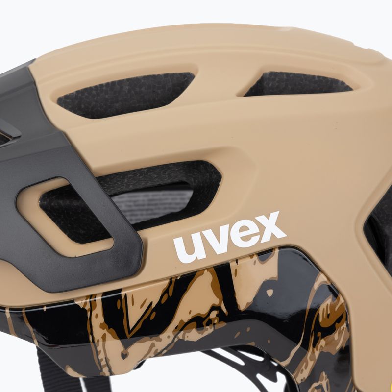 Cyklistická přilba UVEX React MIPS desert/black matt 7