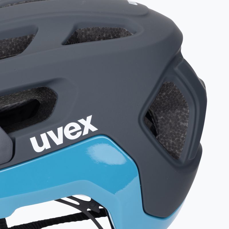 Cyklistická přilba UVEX React deep space/azure matt 8