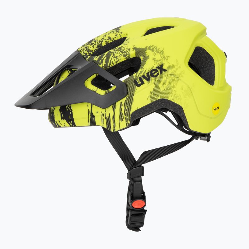 Dětská cyklistická přilba UVEX React MIPS Jr lime/black 3