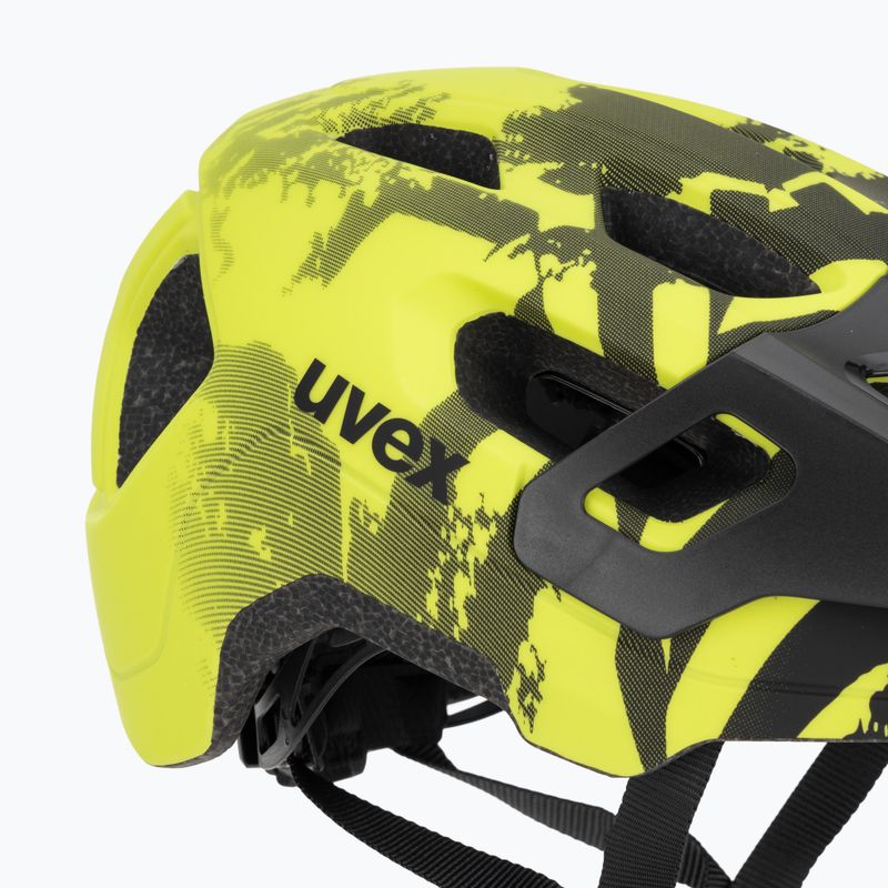 Dětská cyklistická přilba UVEX React MIPS Jr lime/black 7