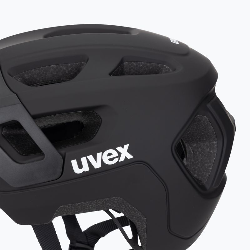 Dětská cyklistická helma UVEX React Jr black matte 7