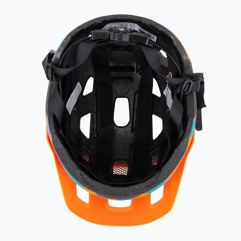 Dětská cyklistická helma UVEX React Jr papaya camo matt 5