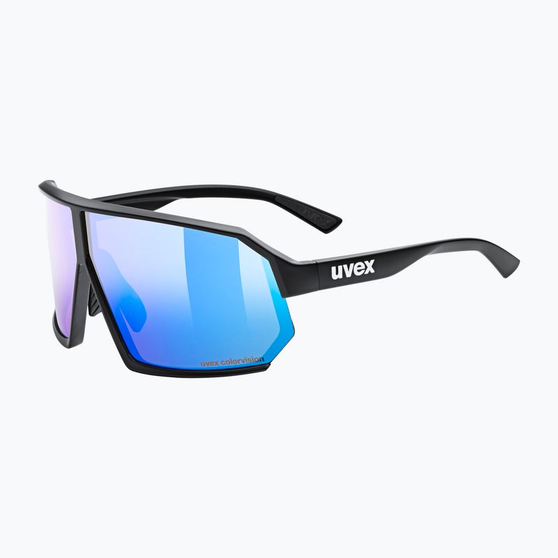 Sluneční brýle UVEX Sportstyle 237 CV black matt/mirror blue