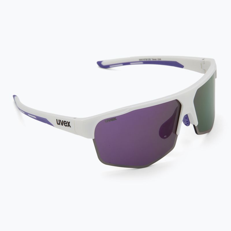 Sluneční brýle UVEX Axos Set white matt/mirror purple/clear 2