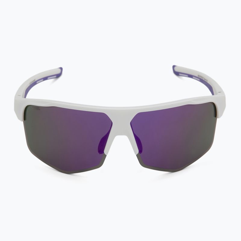 Sluneční brýle UVEX Axos Set white matt/mirror purple/clear 4