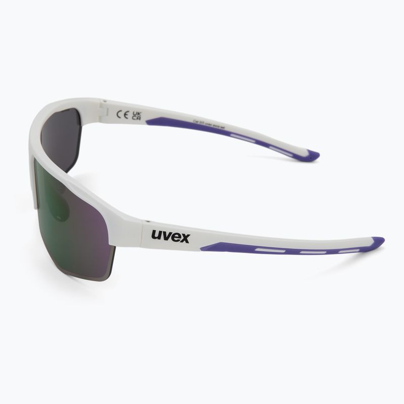 Sluneční brýle UVEX Axos Set white matt/mirror purple/clear 5