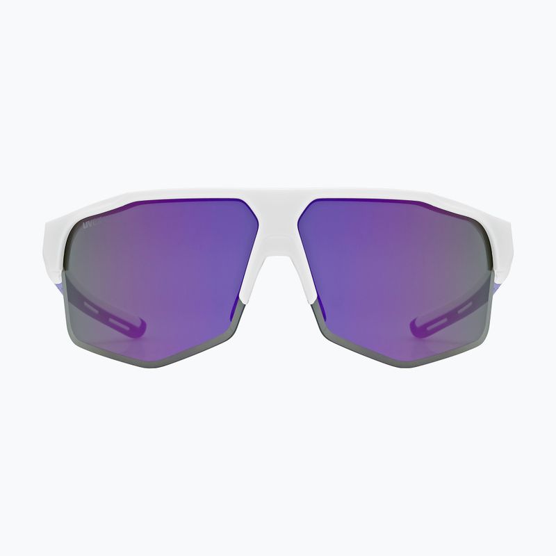 Sluneční brýle UVEX Axos Set white matt/mirror purple/clear 2