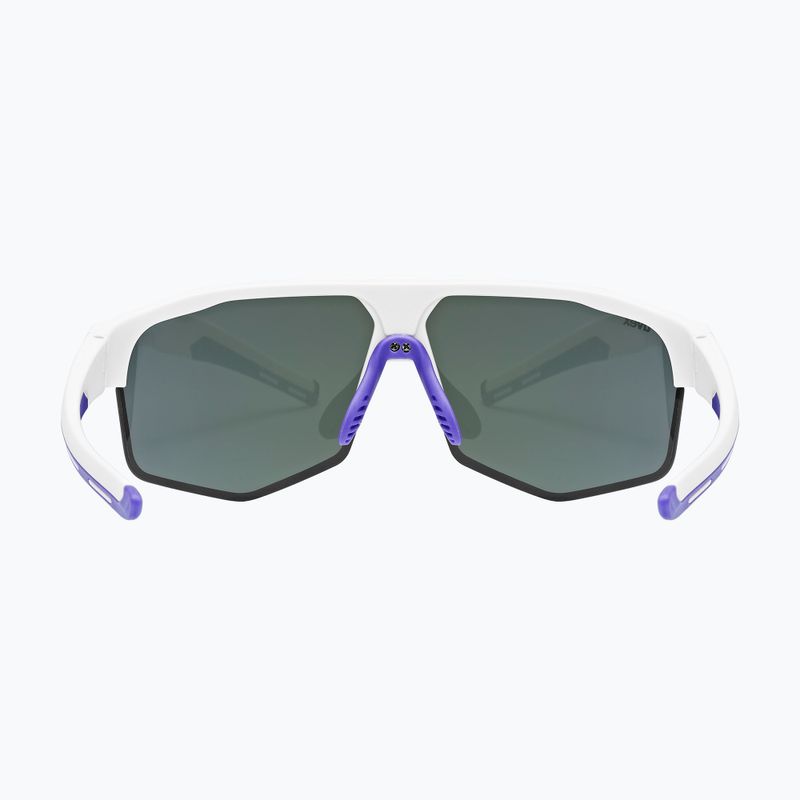 Sluneční brýle UVEX Axos Set white matt/mirror purple/clear 4