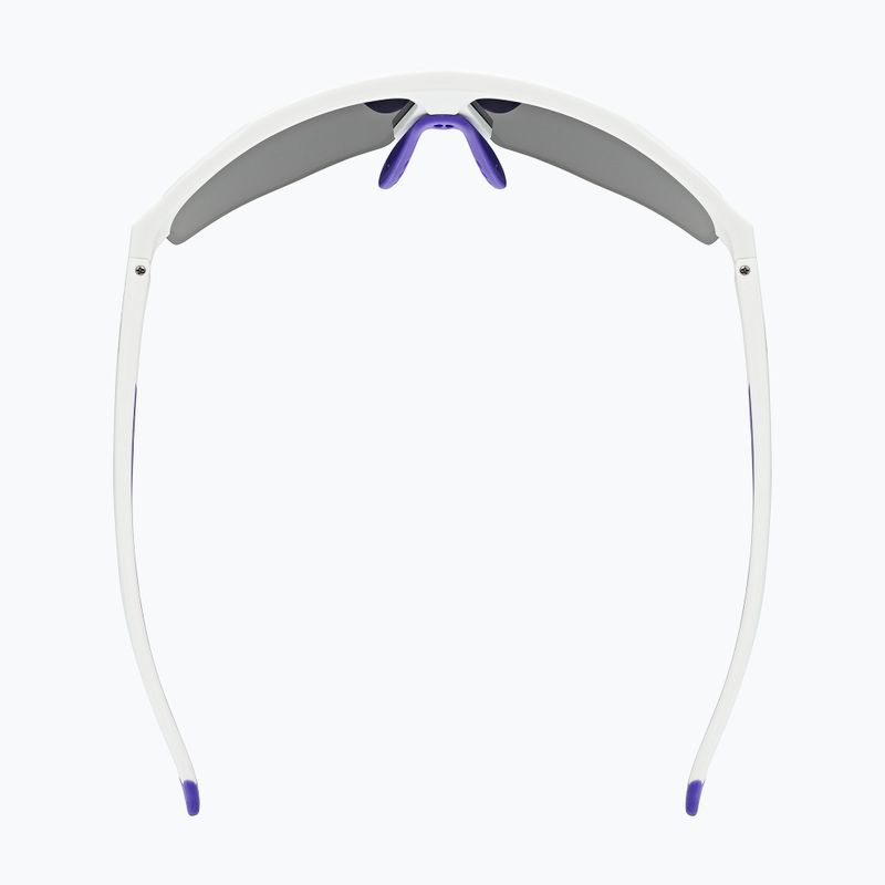 Sluneční brýle UVEX Axos Set white matt/mirror purple/clear 5