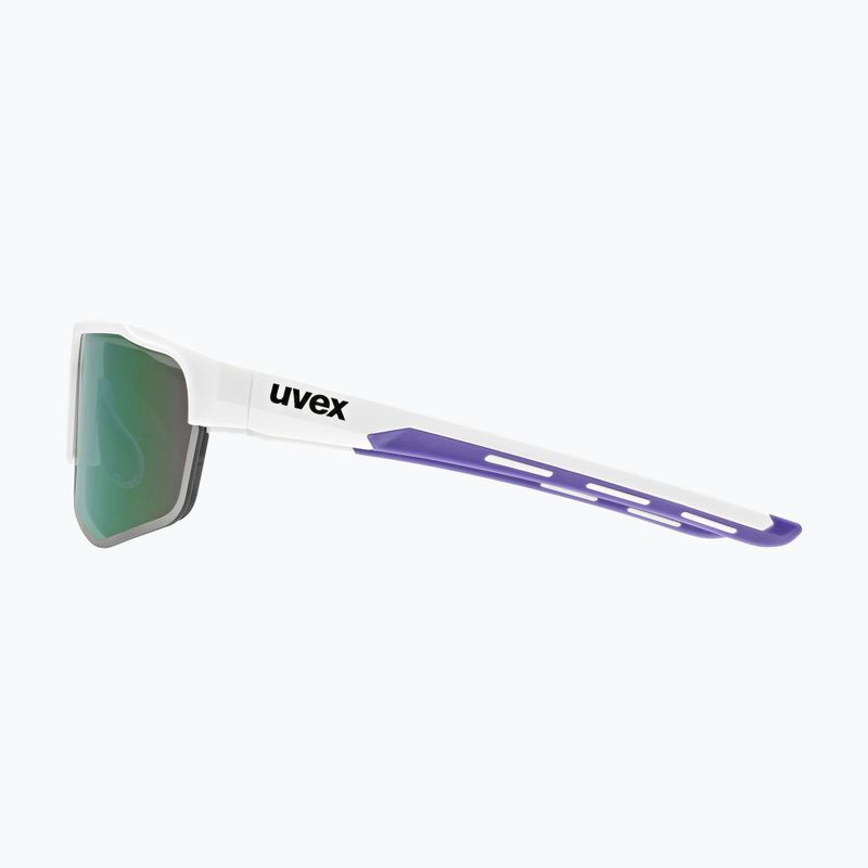 Sluneční brýle UVEX Axos Set white matt/mirror purple/clear 6