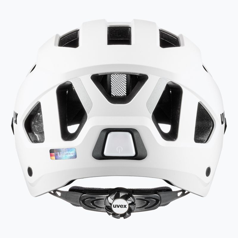 Cyklistická helma UVEX Stride Visor white matt/litemirror silver 4