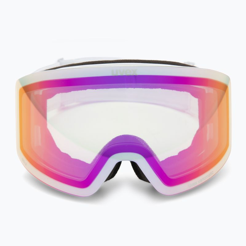 Lyžařské brýle UVEX Provoqe V white matt/vario pink mirror 2