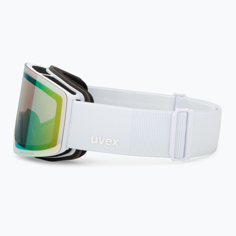 Lyžařské brýle UVEX Provoqe V white matt/vario green mirror 4