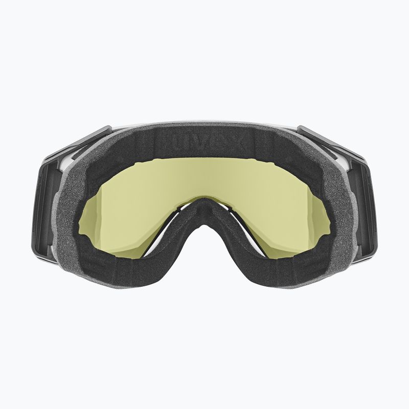 Lyžařské brýle UVEX Gravity FM white matt/mirror silver/green/clear 3