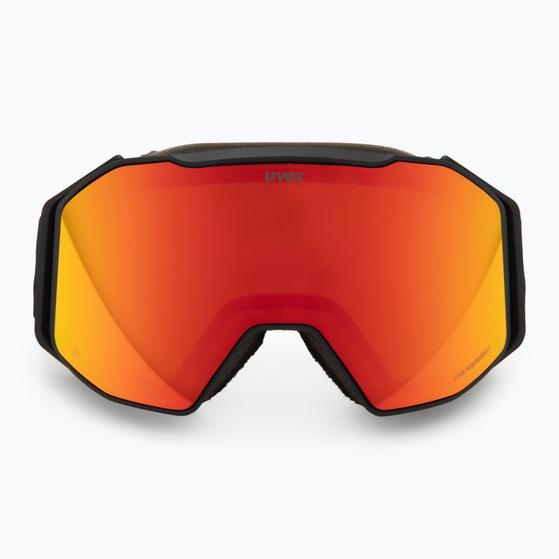 Lyžařské brýle UVEX Gravity FM matte black/mirror red/orange/clear 2