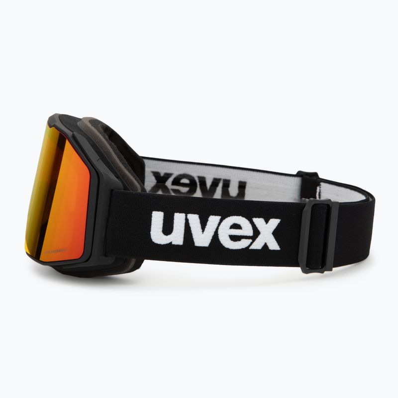 Lyžařské brýle UVEX Gravity FM matte black/mirror red/orange/clear 4