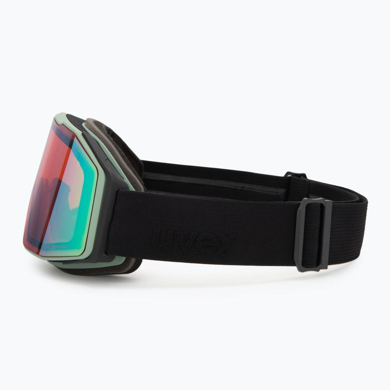 Lyžařské brýle UVEX Gravity FM oxidized matt green/mirror opal/orange/clear 4