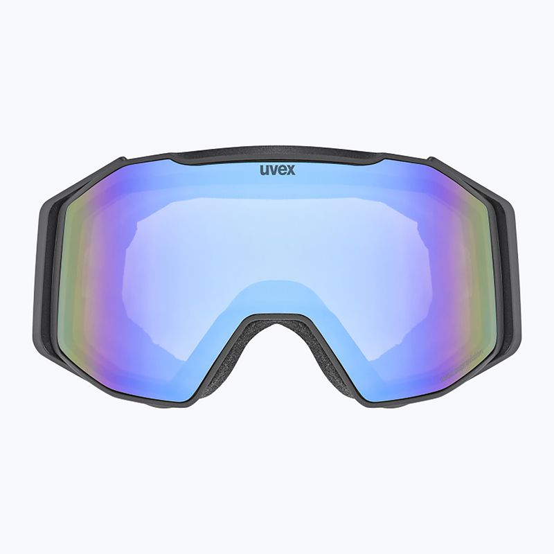 Lyžařské brýle UVEX Gravity FM S2 black matt/mirror blue 2