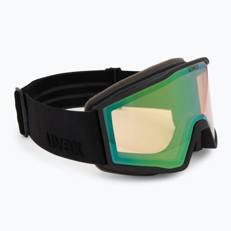 Lyžařské brýle Uvex Blast V black matt/vario green mirror