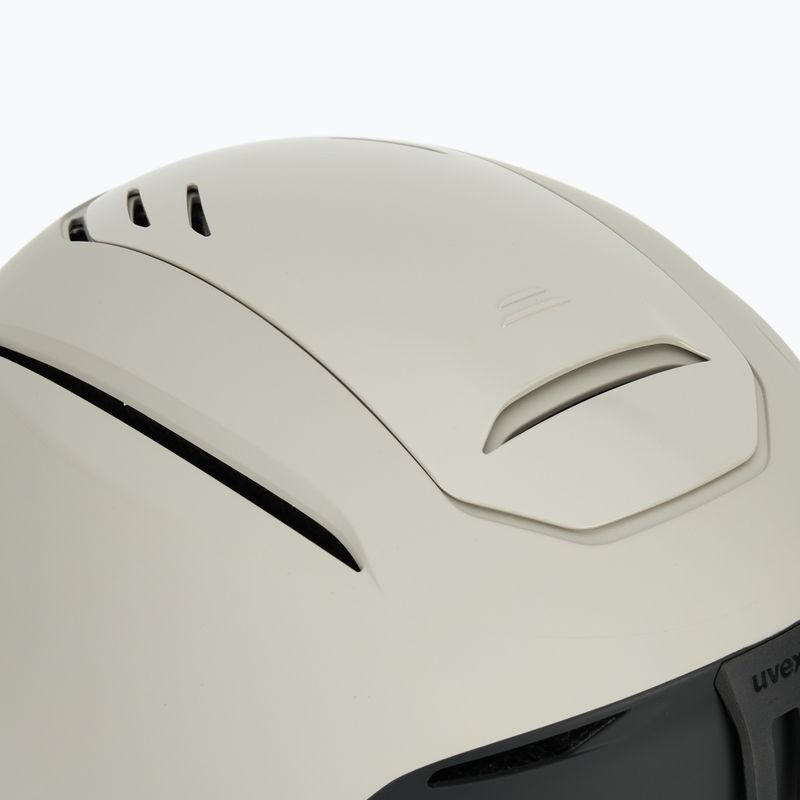 Lyžařská helma UVEX Resolution warm grey/black matt 9