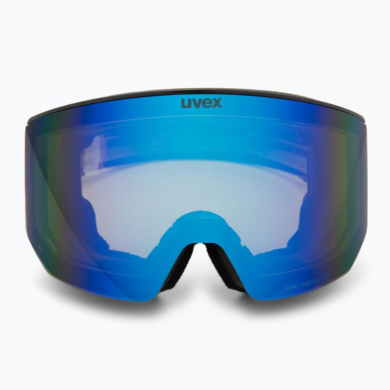 Lyžařské brýle Uvex Lace Attract FM black matt/mirror blue 2