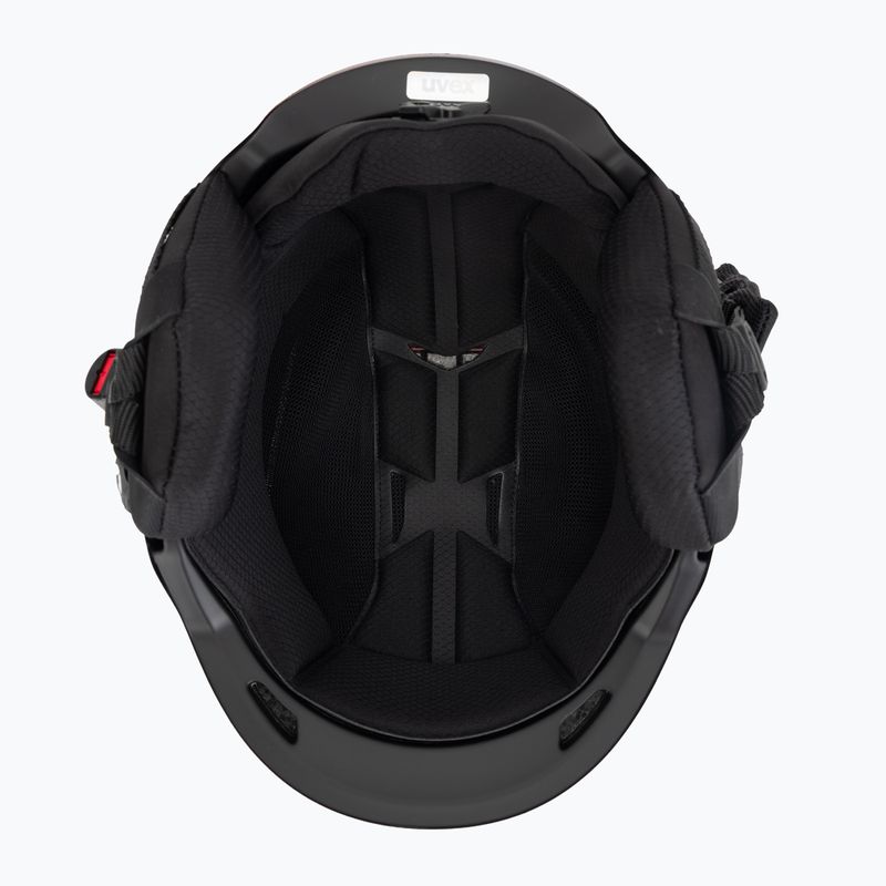 Lyžařská helma UVEX Resolution SL white/electric red 5