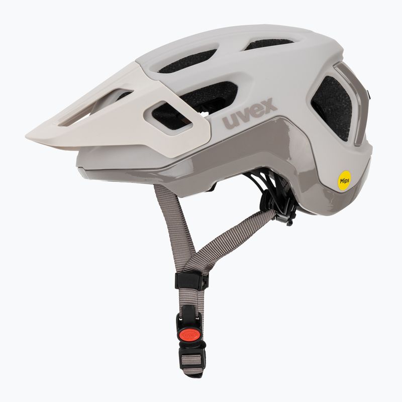 Cyklistická helma UVEX React MIPS warm grey matt 3