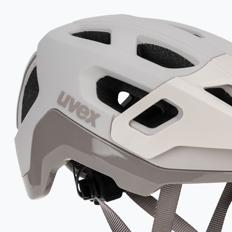 Cyklistická helma UVEX React MIPS warm grey matt 8