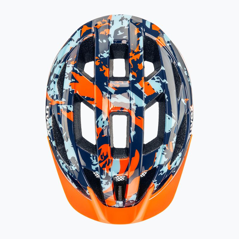 Dětská cyklistická helma UVEX Air Wing 2 papaya/bubble blue 11