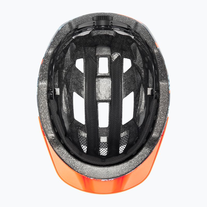 Dětská cyklistická helma UVEX Air Wing 2 papaya/bubble blue 12