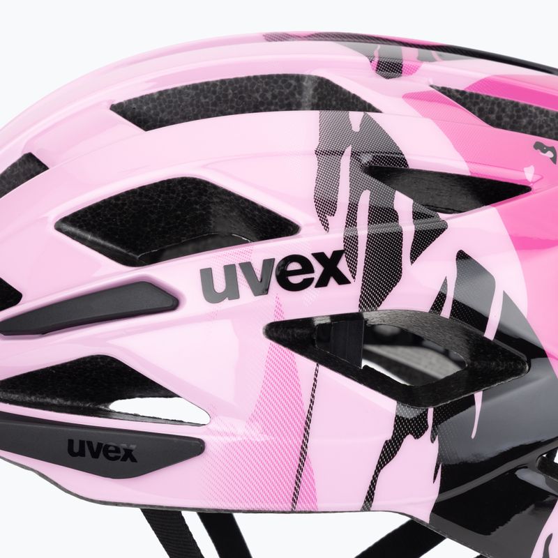 Dětská cyklistická helma UVEX Air Wing 2 strawberry/black 7