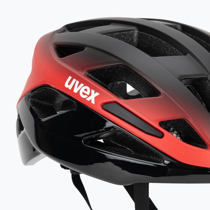 Cyklistická helma UVEX I-Volute black/red matte 7